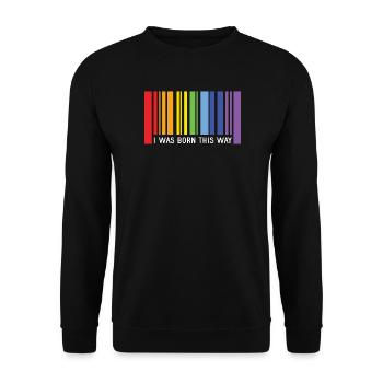 Mois de la fierté LGBT - Je suis né de cette façon - Sweat-shirt Unisexe - noir - Devant - Alina (178cm) & Michal (187cm)
