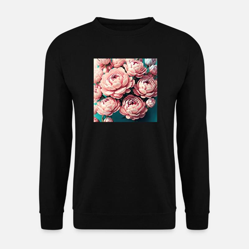 Blumen - Unisex Pullover - Schwarz