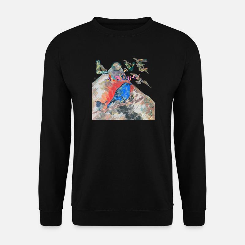 LOVE NATURE - Unisex Sweatshirt - black