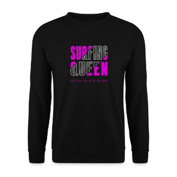 Reine des surfeurs - Sweat-shirt Unisexe - noir - Devant - Alina (178cm) & Michal (187cm)