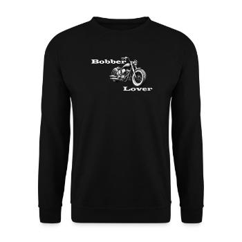 Bobber Lover white - Unisex Sweatshirt - black - Front - Alina (178cm) & Michal (187cm)
