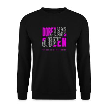 Reine Doberman - Sweat-shirt Unisexe - noir - Devant - Alina (178cm) & Michal (187cm)