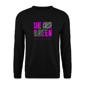 Cane Corso Queen - Unisex Sweatshirt - black - Front - Alina (178cm) & Michal (187cm)