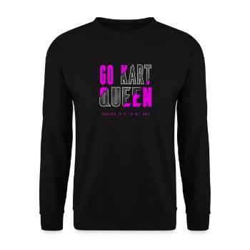 Allez Kart Queen - Sweat-shirt Unisexe - noir - Devant - Alina (178cm) & Michal (187cm)