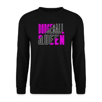 Dodgeball Queen - Unisex Sweatshirt - black - Front - Alina (178cm) & Michal (187cm)