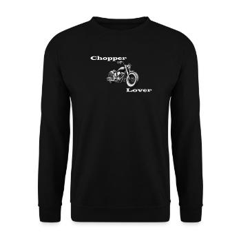 Chopper Lover white - Unisex Sweatshirt - black - Front - Alina (178cm) & Michal (187cm)