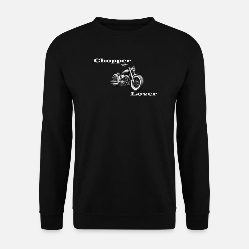Chopper Lover weiß - Unisex Pullover - Schwarz