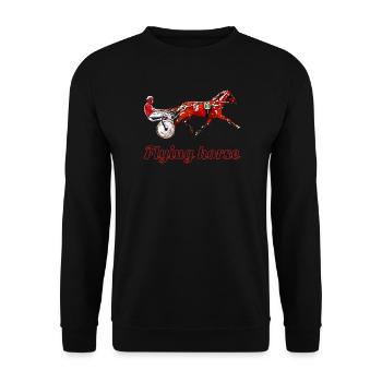 Trotter motif - Unisex Sweatshirt - black - Front - Alina (178cm) & Michal (187cm)