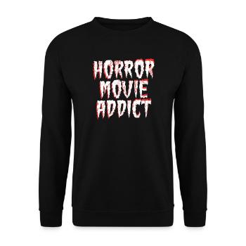 Cineaste Binge Watching Theater Movies Statement - Unisex Sweatshirt - black - Front - Alina (178cm) & Michal (187cm)