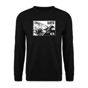 DISKOTHEK - Unisex Pullover - Schwarz - Vorne - Alina (178cm) & Michal (187cm)