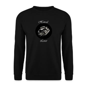 Hotrod Lover 2 blanc - Sweat-shirt Unisexe - noir - Devant - Alina (178cm) & Michal (187cm)