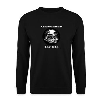 Offroader pour la vie blanc - Sweat-shirt Unisexe - noir - Devant - Alina (178cm) & Michal (187cm)