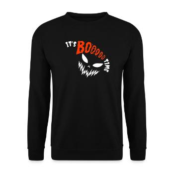 It's Booooo Time, Halloween - Sweat-shirt Unisexe - noir - Devant - Alina (178cm) & Michal (187cm)