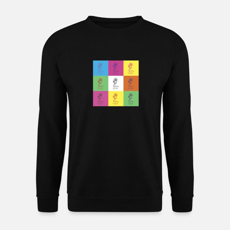 Microphone design - Unisex Sweatshirt - black