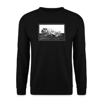 The plane wreck - Unisex Sweatshirt - black - Front - Alina (178cm) & Michal (187cm)