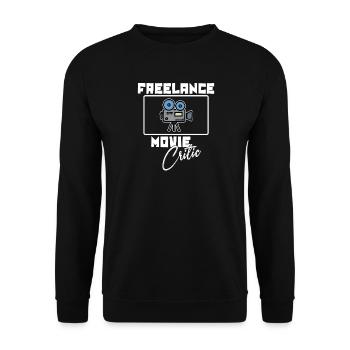 Cineaste Camera Movies Déclaration Cinéma Night Movies - Sweat-shirt Unisexe - noir - Devant - Alina (178cm) & Michal (187cm)