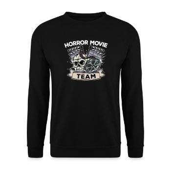 Movies Movies Cinema Night Statement Movie Night Dvd - Unisex Sweatshirt - black - Front - Alina (178cm) & Michal (187cm)