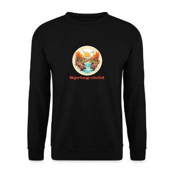 Enfant de printemps - Sweat-shirt Unisexe - noir - Devant - Alina (178cm) & Michal (187cm)