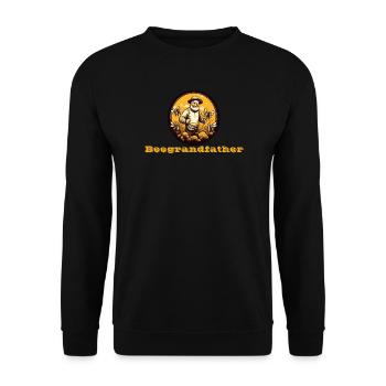Grand-père d’abeille - Sweat-shirt Unisexe - noir - Devant - Alina (178cm) & Michal (187cm)