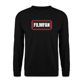 Film Schauen Theater Movies Statement Filmabend - Unisex Pullover - Schwarz - Vorne - Alina (178cm) & Michal (187cm)