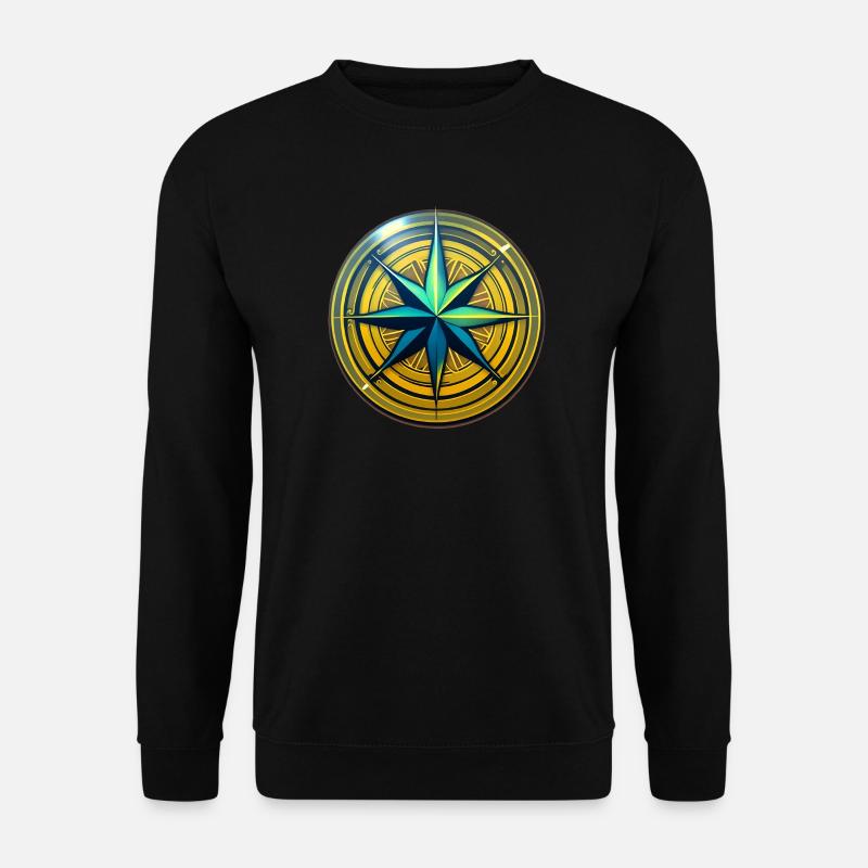 Kompass - Unisex Pullover - Schwarz