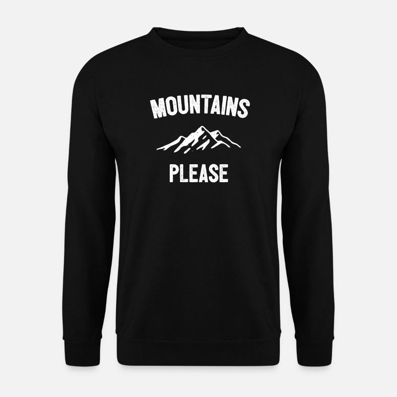 Mountains Please - Unisex Sweatshirt - black