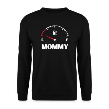 Mommy daddy baby match t shirt - Sweat-shirt Unisexe - noir - Devant - Alina (178cm) & Michal (187cm)