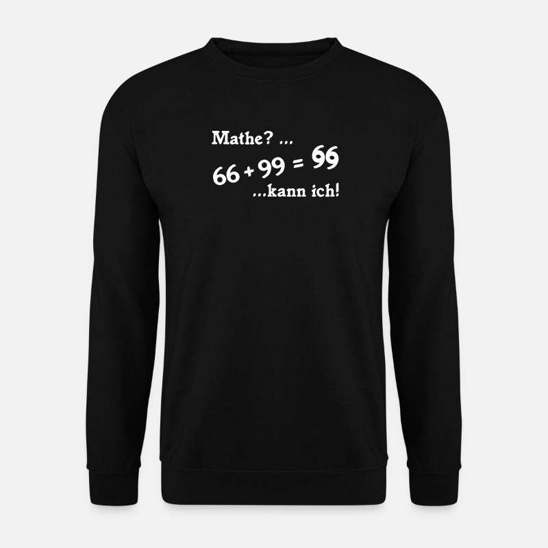 66plus99 v2 weiß - Unisex Pullover - Schwarz