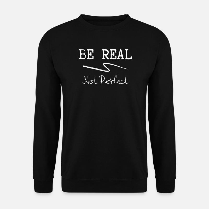 Motivierendes Zitat mit handgeschriebenem Stil - Unisex Pullover - Schwarz