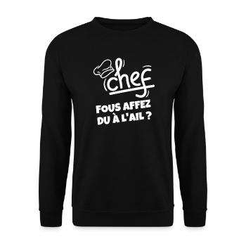 septième compagnie, 7ème compagnie, film culte - Sweat-shirt Unisexe - noir - Devant - Alina (178cm) & Michal (187cm)