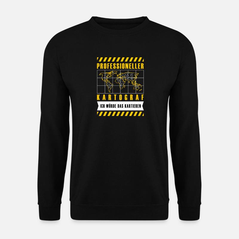 Kartografie Design - Unisex Pullover - Schwarz
