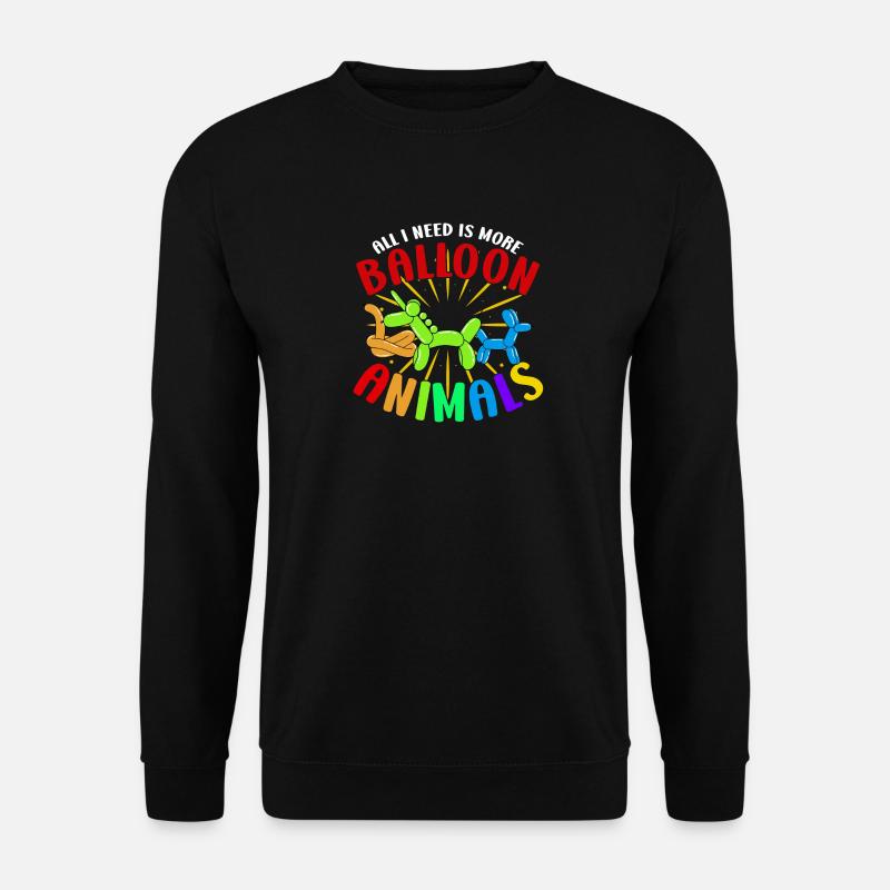 Ballon Twisting Design - Unisex Pullover - Schwarz