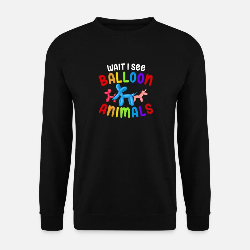 Ballon Twisting Design - Unisex Pullover - Schwarz