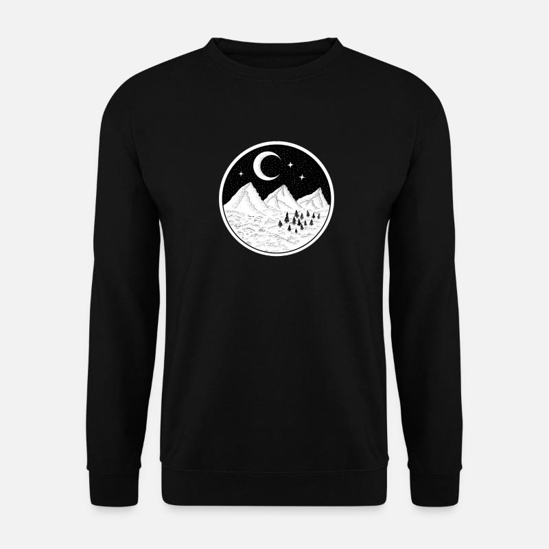 Berge - Unisex Pullover - Schwarz