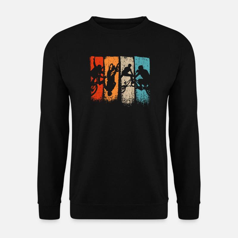 Five-Panel Action Silhouettes - Unisex Sweatshirt - black