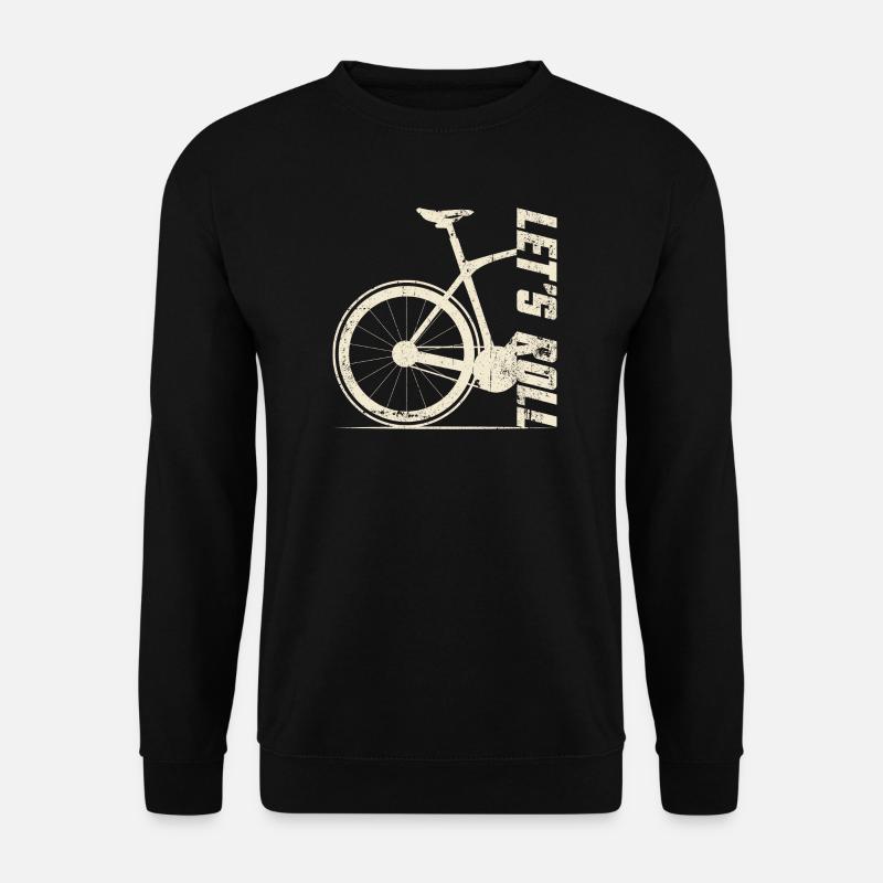Silhouette rétro de vélo - Sweat-shirt Unisexe - noir