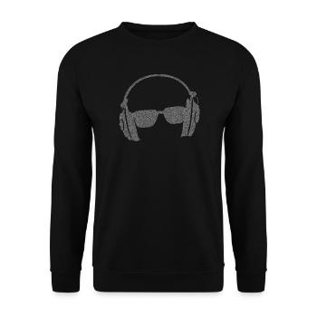 Kopfhörer Sonnenbrillen Silhouette - Unisex Pullover - Schwarz - Vorne - Alina (178cm) & Michal (187cm)