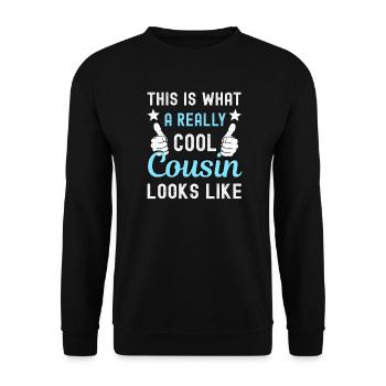 Cousin Cousine - Unisex Pullover - Schwarz - Vorne - Alina (178cm) & Michal (187cm)