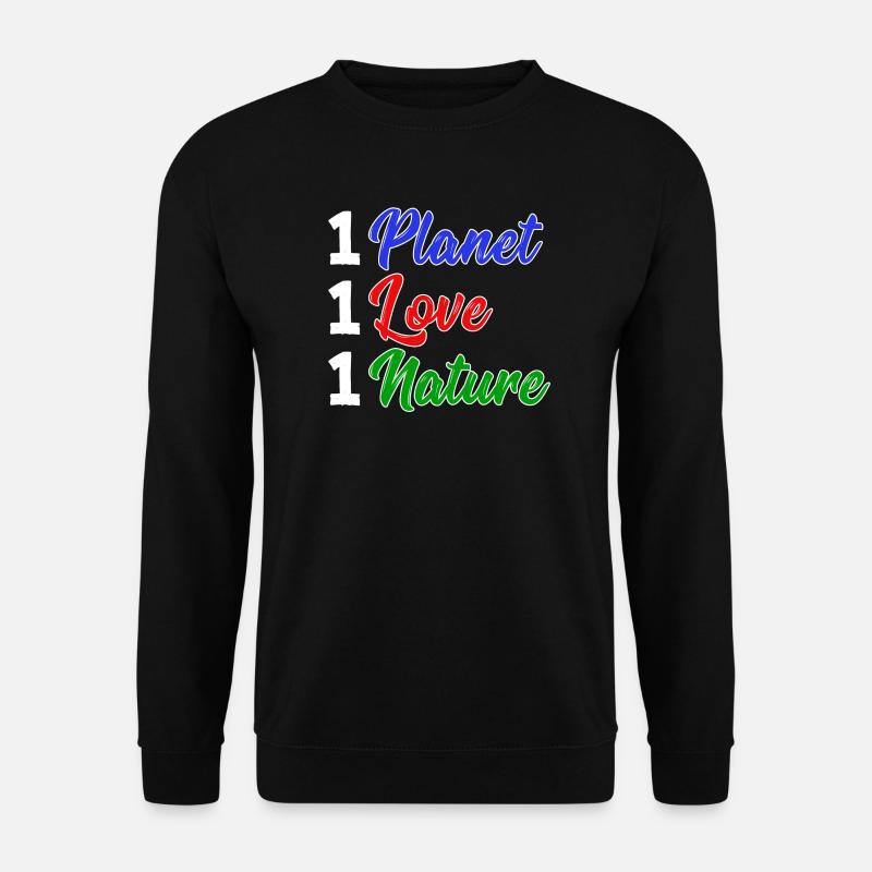 Mutter Erde Planet Natur Statement Naturschutz - Unisex Pullover - Schwarz