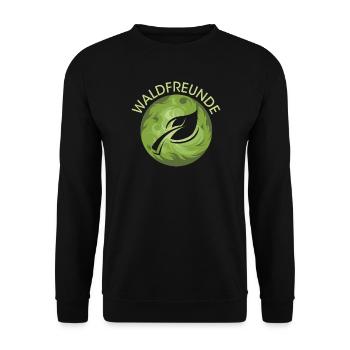 Forest Friends Leaf Nature Nature Nature Forest Protection - Sweat-shirt Unisexe - noir - Devant - Alina (178cm) & Michal (187cm)