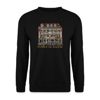 Füssen im Allgäu,Altstadt, Bayern, Deutschland - Unisex Pullover - Schwarz - Vorne - Alina (178cm) & Michal (187cm)