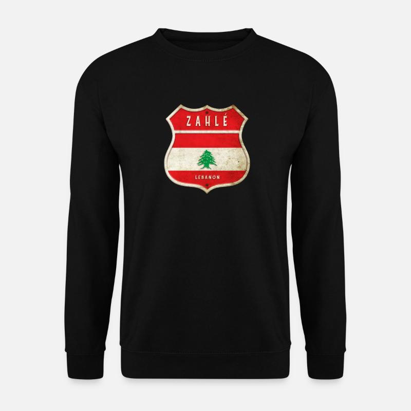 Zahlé Libanon Wappen Flaggen Design - Unisex Pullover - Schwarz