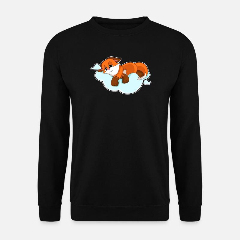 Fuchs Wolken - Unisex Pullover - Schwarz