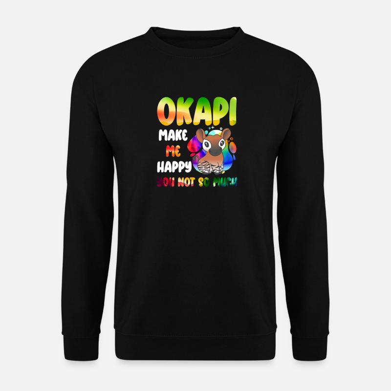 Okapi Wächter des Waldes - Unisex Pullover - Schwarz