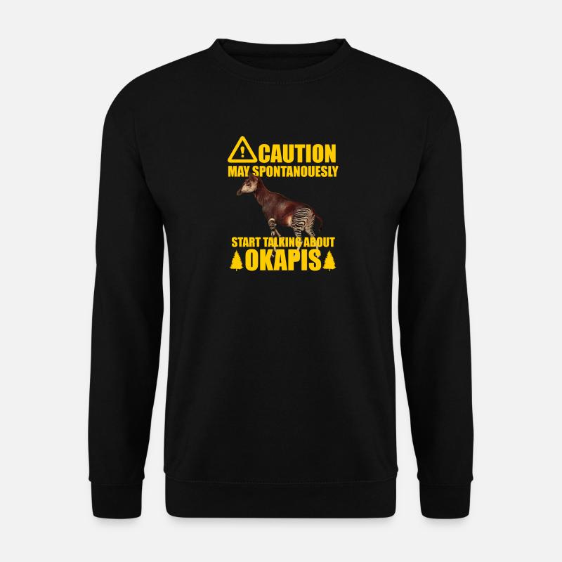 Okapi der Waldflüsterer - Unisex Pullover - Schwarz
