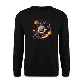 Big Bang - Unisex Sweatshirt - black - Front - Alina (178cm) & Michal (187cm)