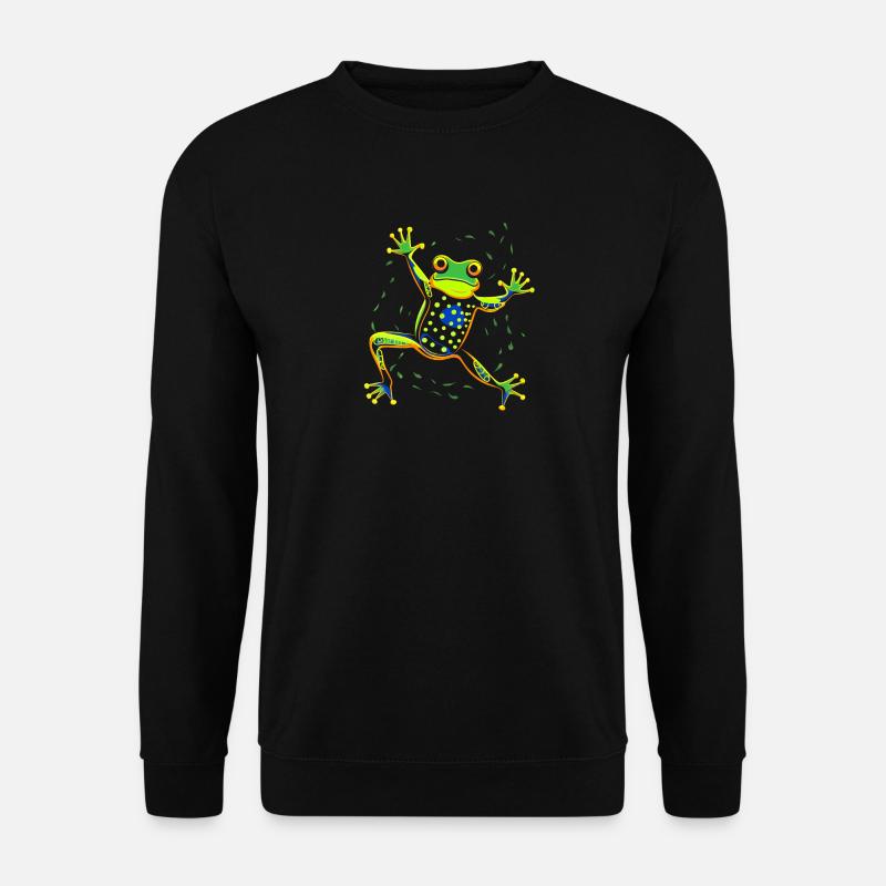 Dancing frog - Unisex Pullover - Schwarz