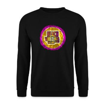 Ibiza Beach Vibes - Unisex Sweatshirt - black - Front - Alina (178cm) & Michal (187cm)