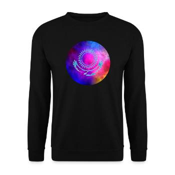Kazakhstan Galaxy Gift - Unisex Sweatshirt - black - Front - Alina (178cm) & Michal (187cm)