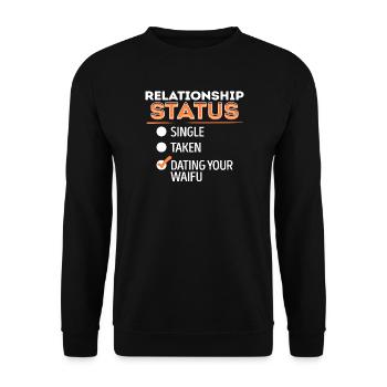 Anime Japan Mangastyle Statement Manga Animation - Unisex Sweatshirt - black - Front - Alina (178cm) & Michal (187cm)